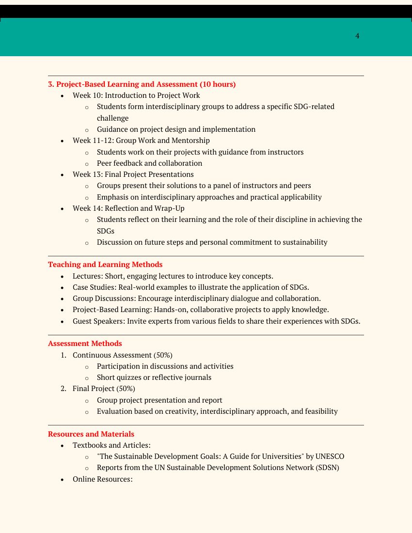 Syllabus page 4 of 10